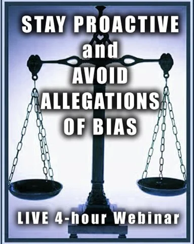 STAY PROACTIVE & AVOID ALLEGATIONS OF BIAS: A PRACTICAL GUIDE FOR COMMANDERS AND COPS (webinar)